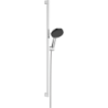 Zestaw prysznicowy 125 3jet EcoSmart z drążkiem Unica E Puro 90 cm EasySlide Chrom Raindance Alive Select S HANSGROHE 24601000