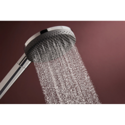 Zestaw prysznicowy 125 3jet EcoSmart z drążkiem Unica E Puro 90 cm EasySlide Chrom Raindance Alive Select S HANSGROHE 24601000