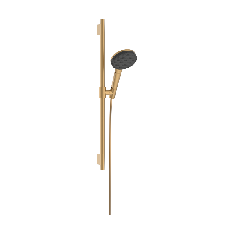 Zestaw prysznicowy 125 3jet EcoSmart z drążkiem Unica S Puro 65 cm Brąz Szczotkowany Raindance Alive Select S HANSGROHE 24602140