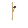 Zestaw prysznicowy 125 3jet EcoSmart z drążkiem Unica S Puro 65 cm Brąz Szczotkowany Raindance Alive Select S HANSGROHE 24602140