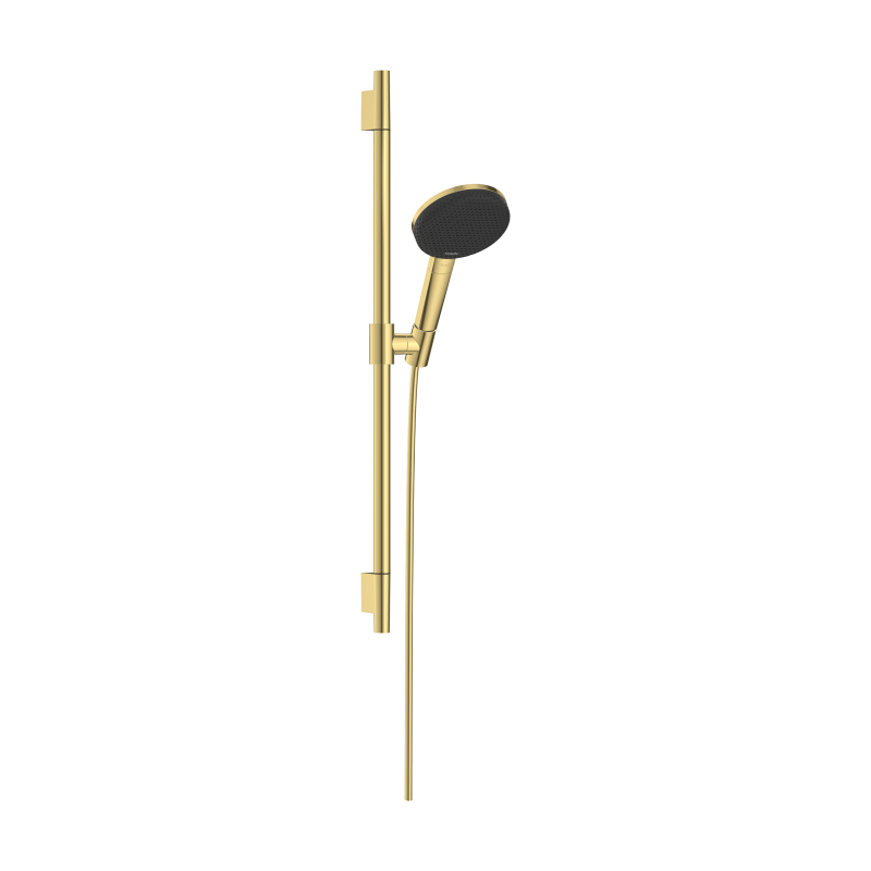 Set prysznic 125 3jet EcoSmart z drążkiem Unica S Puro 65 cm Złoty poler Raindance Alive Select S HANSGROHE 24602990