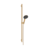 Zestaw prysznicowy 125 3jet EcoSmart z drążkiem Unica S Puro 90 cm Brąz Szczotkowany Raindance Alive Select S HANSGROHE 24603140
