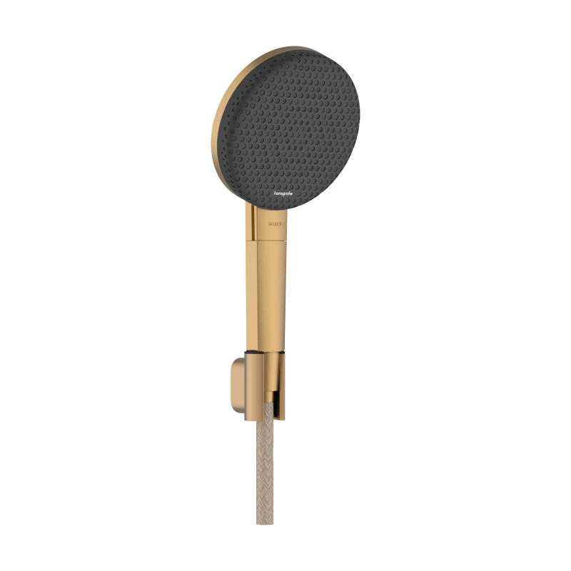 Punktowy Set prysznic 125 3jet EcoSmart z wężem Designflex 160 cm Brąz brushed Raindance Alive Select S HANSGROHE 24611140