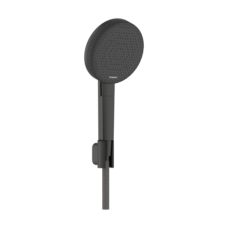 Punktowy Set prysz. 125 3jet EcoSmart z wężem Designflex 160 cm Czarny Chrom brushed Raindance Alive Select S HANSGROHE 24611340