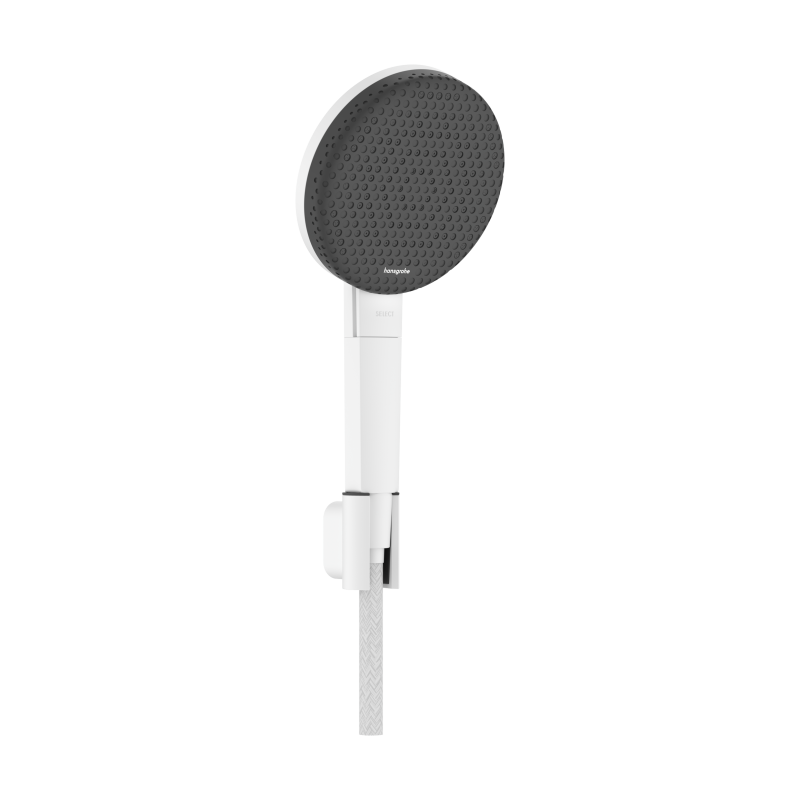 Punktowy Set prysznic 125 3jet EcoSmart z wężem Designflex 160 cm Biały mat Raindance Alive Select S HANSGROHE 24611700