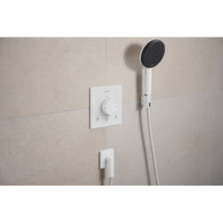 Punktowy Set prysznic 125 3jet EcoSmart z wężem Designflex 160 cm Biały mat Raindance Alive Select S HANSGROHE 24611700