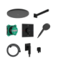 System prysznic 300 1jet z baterią termo. i iBox universal 2, podtynkowy Czarny Matowy Raindance Alive S HANSGROHE 24630670