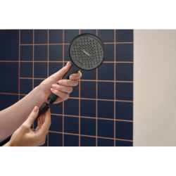 Zestaw prysznicowy 95 2jet EcoSmart z drążkiem 90 cm Czarny Matowy Activera Select S HANSGROHE 28046670