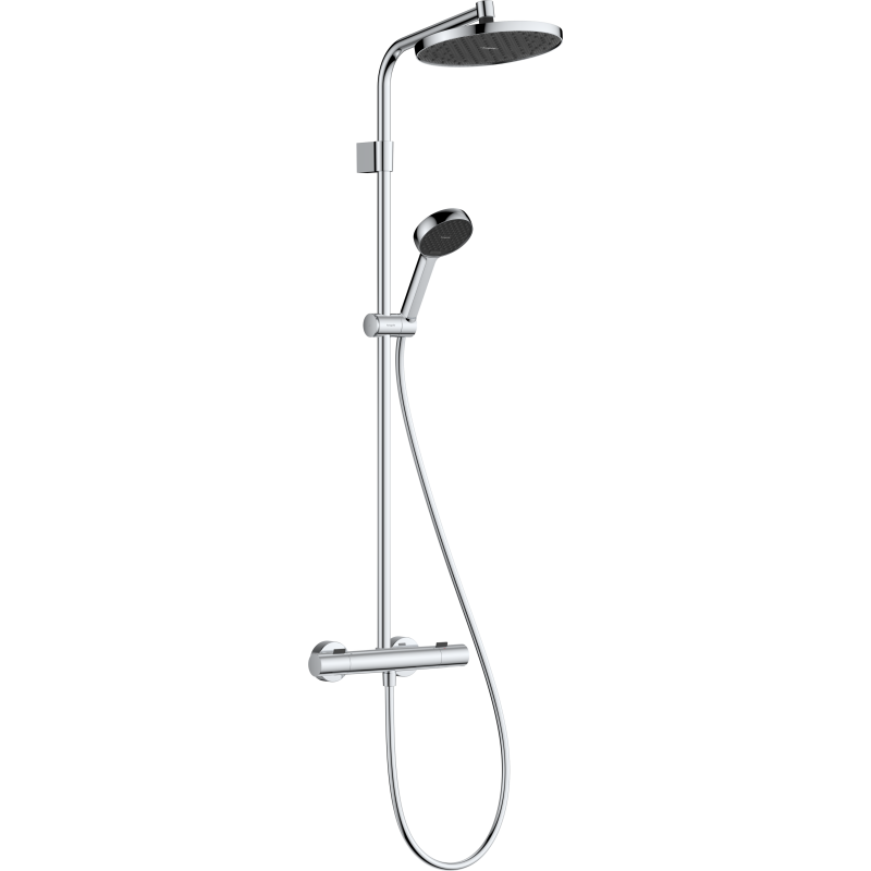 Komplet prysznicowy 240 1jet EcoSmart z termostatem Ecostat Fine Varia Chrom Activera S HANSGROHE 28078000