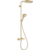 Komplet prysznicowy 240 1jet PowderRain, EcoSmart+ z termostatem Złoty Optyczny Polerowany Raindance S HANSGROHE 28825990