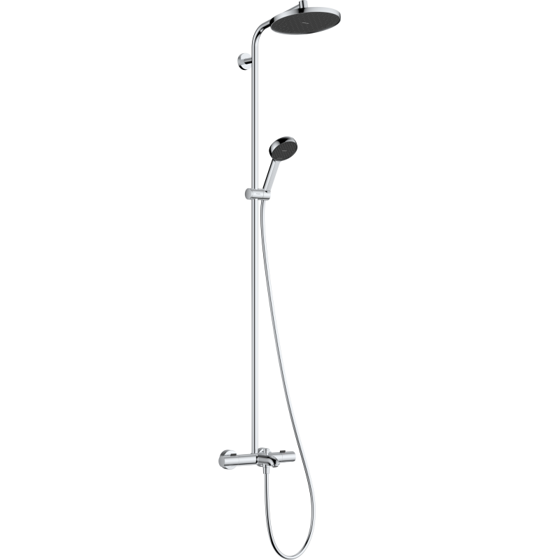 Komplet prysznicowy 240 1jet EcoSmart z termostatem Ecostat Fine, wannowy Chrom Activera S HANSGROHE 28871000