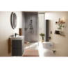 System prysznic 95 2jet EcoSmart z drążkiem 65 cm i termo. Ecostat Fine, natynk. Czarny mat Activera Select S HANSGROHE 28876670