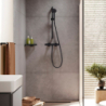 System prysznic 95 2jet EcoSmart z drążkiem 65 cm i termo. Ecostat Fine, natynk. Czarny mat Activera Select S HANSGROHE 28876670