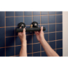 System prysznic 95 2jet EcoSmart z drążkiem 65 cm i termo. Ecostat Fine, natynk. Czarny mat Activera Select S HANSGROHE 28876670