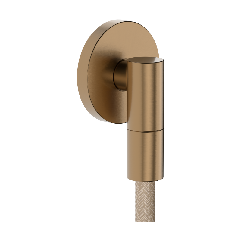 Przyłącze węża z zaworem zwrotnym, okrągłe Brąz Szczotkowany FixFit Fine S HANSGROHE 28882140