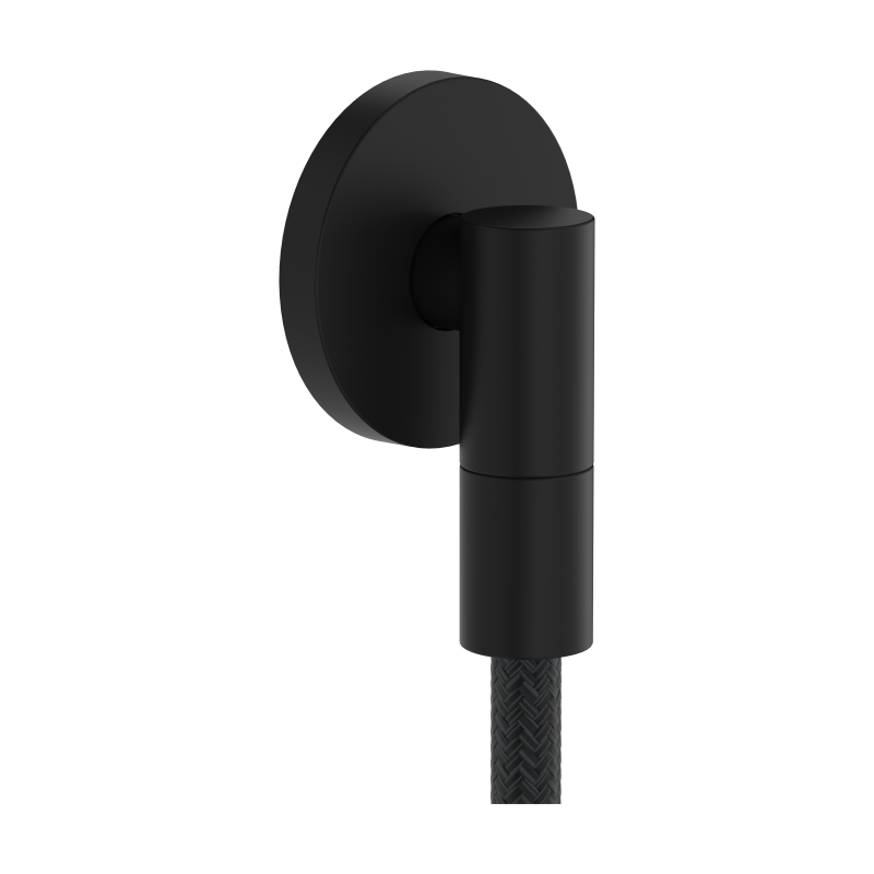 Przyłącze węża z zaworem zwrotnym, okrągłe Czarny Matowy FixFit Fine S HANSGROHE 28882670