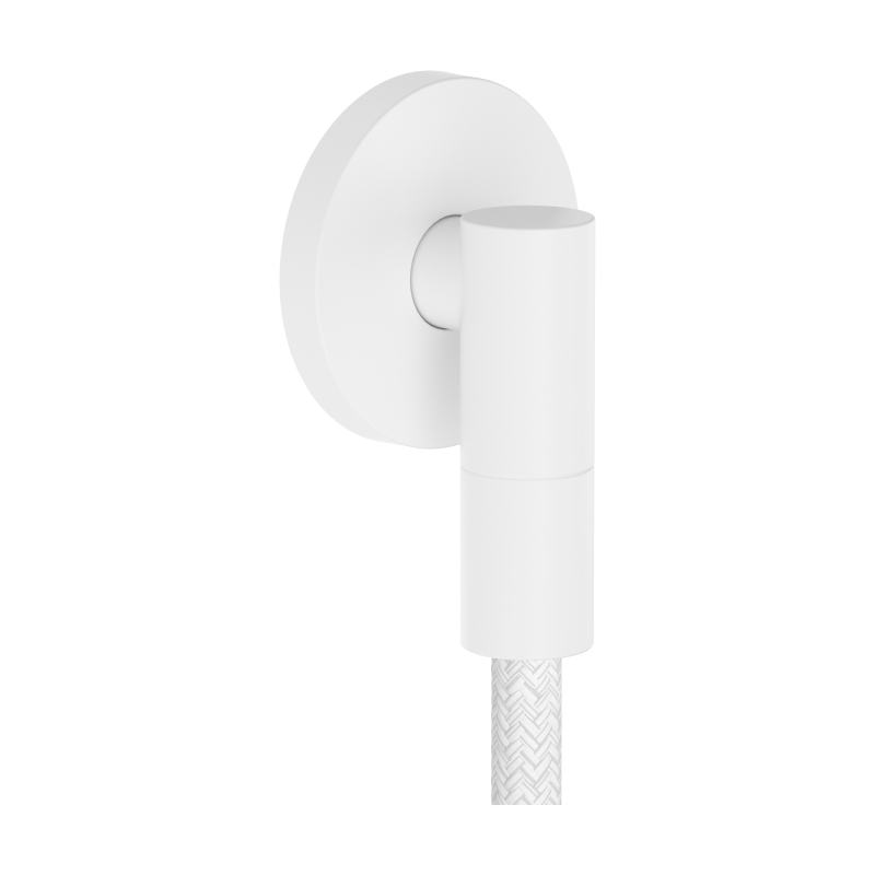 Przyłącze węża z zaworem zwrotnym, okrągłe Biały Matowy FixFit Fine S HANSGROHE 28882700