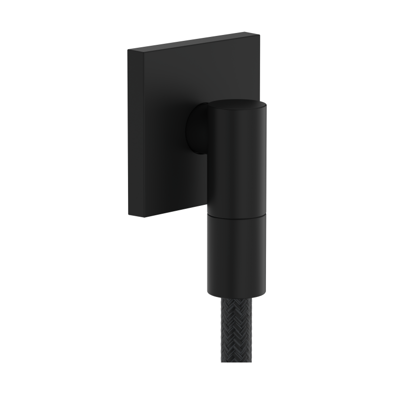 Przyłącze węża z zaworem zwrotnym, kwadratowe Czarny Matowy FixFit Fine E HANSGROHE 28883670