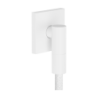 Przyłącze węża z zaworem zwrotnym, kwadratowe Biały Matowy FixFit Fine E HANSGROHE 28883700