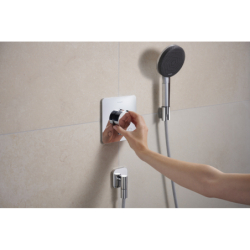 Przyłącze węża z zaworem zwrotnym, softsquare Chrom FixFit Fine Q HANSGROHE 28884000