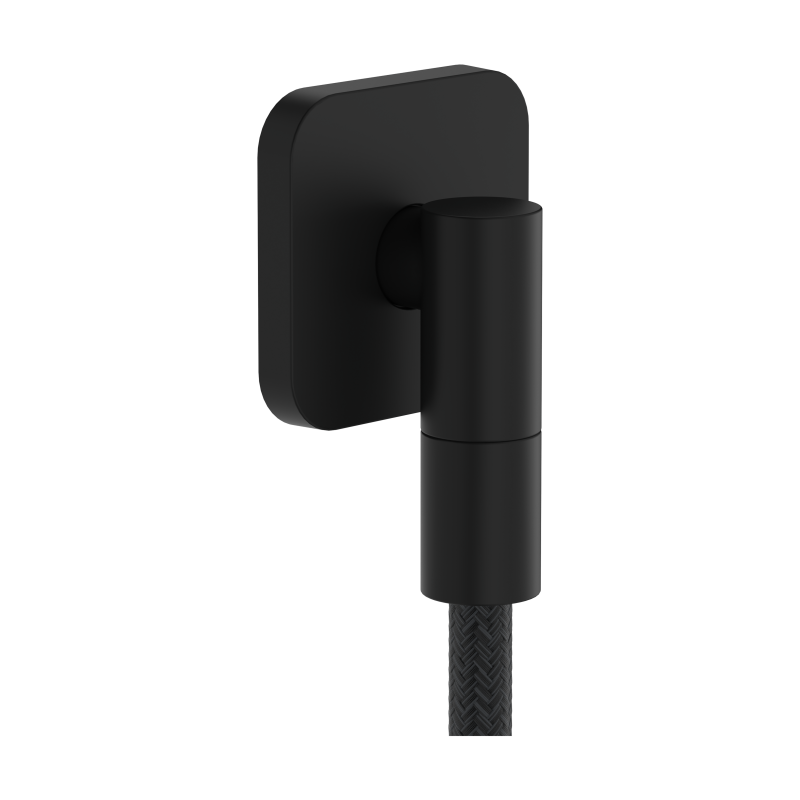 Przyłącze węża z zaworem zwrotnym, softsquare Czarny Matowy FixFit Fine Q HANSGROHE 28884670