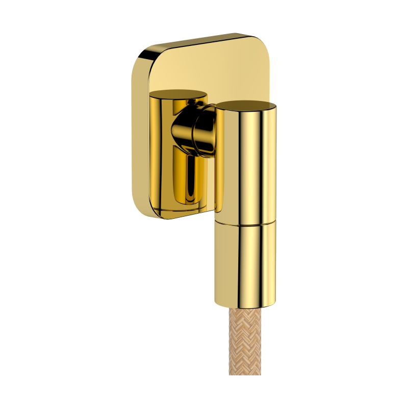 Przyłącze węża z zaworem zwrotnym, softsquare Złoty Optyczny Polerowany FixFit Fine Q HANSGROHE 28884990