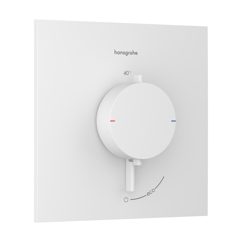 Bateria termostatyczna do 1 odbiornika, podtynkowa Biały Matowy Ecostat Comfort E HANSGROHE 33710700