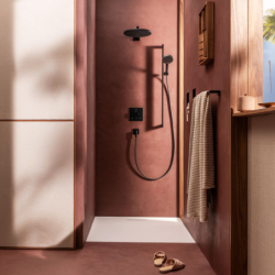 Bateria termostatyczna do 2 odbiorników, podtynkowa Czarny Matowy Ecostat Comfort E HANSGROHE 33711670