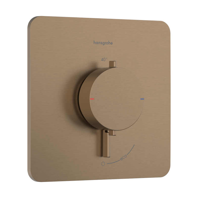 Bateria termostatyczna do 1 odbiornika, podtynkowa Brąz Szczotkowany Ecostat Comfort Q HANSGROHE 33712140