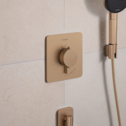 Bateria termostatyczna do 1 odbiornika, podtynkowa Brąz Szczotkowany Ecostat Comfort Q HANSGROHE 33712140