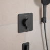 Bateria termostatyczna do 1 odbiornika, podtynkowa Czarny Chrom Szczotkowany Ecostat Comfort Q HANSGROHE 33712340