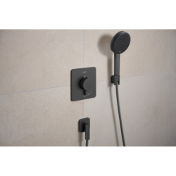 Bateria termostatyczna do 1 odbiornika, podtynkowa Czarny Chrom Szczotkowany Ecostat Comfort Q HANSGROHE 33712340