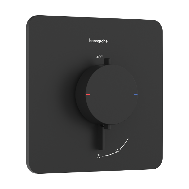 Bateria termostatyczna do 1 odbiornika, podtynkowa Czarny Matowy Ecostat Comfort Q HANSGROHE 33712670