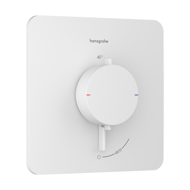 Bateria termostatyczna do 1 odbiornika, podtynkowa Biały Matowy Ecostat Comfort Q HANSGROHE 33712700