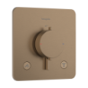 Bateria termostatyczna do 2 odbiorników, podtynkowa Brąz Szczotkowany Ecostat Comfort Q HANSGROHE 33713140