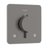 Bateria termostatyczna do 2 odbiorników, podtynkowa Czarny Chrom Szczotkowany Ecostat Comfort Q HANSGROHE 33713340