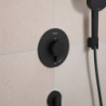 Bateria termostatyczna do 1 odbiornika, podtynkowa Czarny Matowy Ecostat Comfort S HANSGROHE 33714670