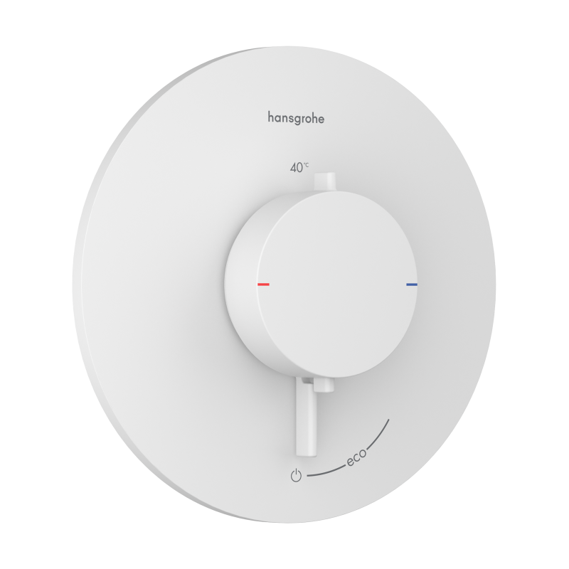 Bateria termostatyczna do 1 odbiornika, podtynkowa Biały Matowy Ecostat Comfort S HANSGROHE 33714700