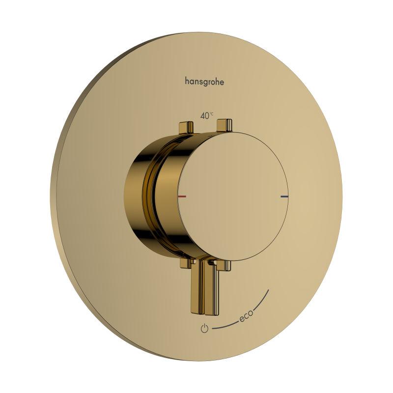 Bateria termostatyczna do 1 odbiornika, podtynkowa Złoty Optyczny Polerowany Ecostat Comfort S HANSGROHE 33714990