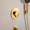 Bateria termostatyczna do 1 odbiornika, podtynkowa Złoty Optyczny Polerowany Ecostat Comfort S HANSGROHE 33714990