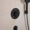 Bateria termostatyczna do 2 odbiorników, podtynkowa Czarny Matowy Ecostat Comfort S HANSGROHE 33715670