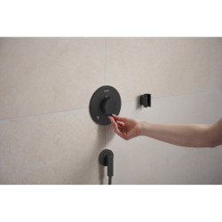 Bateria termostatyczna do 2 odbiorników, podtynkowa Czarny Matowy Ecostat Comfort S HANSGROHE 33715670