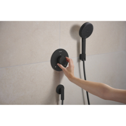 Bateria termostatyczna do 2 odbiorników, podtynkowa Czarny Matowy Ecostat Comfort S HANSGROHE 33715670