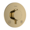 Bateria termostatyczna do 2 odbiorników, podtynkowa Złoty Optyczny Polerowany Ecostat Comfort S HANSGROHE 33715990