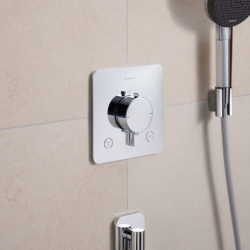 Bateria termostatyczna do 2 odbiorników, podtynkowa Chrom Ecostat Comfort Q HANSGROHE 33717000