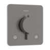 Bateria termostatyczna do 2 odbiorników, podtynkowa Czarny Chrom Szczotkowany Ecostat Comfort Q HANSGROHE 33717340