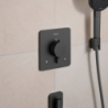 Bateria termostatyczna do 2 odbiorników, podtynkowa Czarny Chrom Szczotkowany Ecostat Comfort Q HANSGROHE 33717340