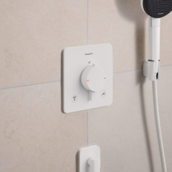 Bateria termostatyczna do 2 odbiorników, podtynkowa Biały Matowy Ecostat Comfort Q HANSGROHE 33717700