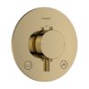 Bateria termostatyczna do 2 odbiorników, podtynkowa Złoty Optyczny Polerowany Ecostat Comfort S HANSGROHE 33718990