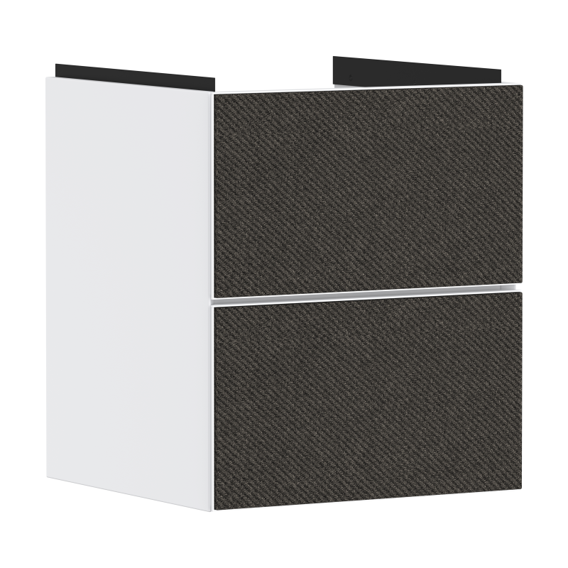 Szafka pod małą umywalkę wiszącą z 2 szufladami 480/475, Biały Matowy Xevolos E HANSGROHE 54172660